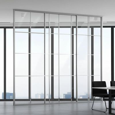 İyi bir fiyat. Office Glass Partition Wall with 108mm/90mm Thickness Up to 3000mm Height and 1200mm Grid Width for Aluminum Frame çevrimiçi
