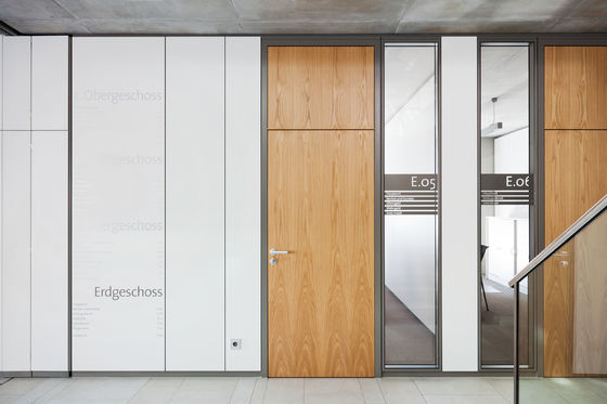 Ofis için Tempered Sliding Glass Partition Alüminyum Çerçeve