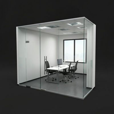 İzole Çifte Cam Özel Çerçevesiz Ofis Cam Bölme Montajı