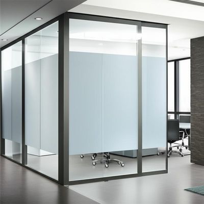 İyi bir fiyat. Aluminum Single Glazed Glass Partition Wall with Sound Insulation and Custom Design for Modern Offices çevrimiçi